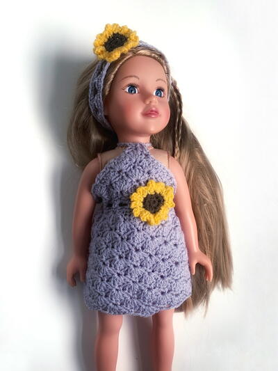Sunflower Dolls Dress