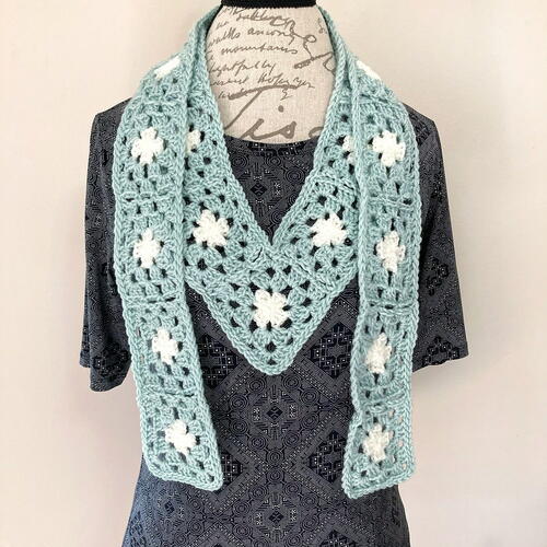 Granny Square V Scarf Granny Square V Scarf