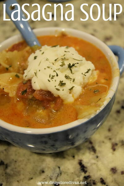 One Pot Lasagna Soup One Pot Lasagna Soup