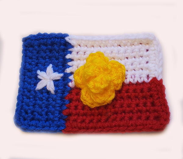 Texas Flag Christmas Ornament