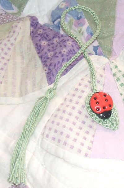 Bug on a Leaf Bookmark Bug on a Leaf Bookmark