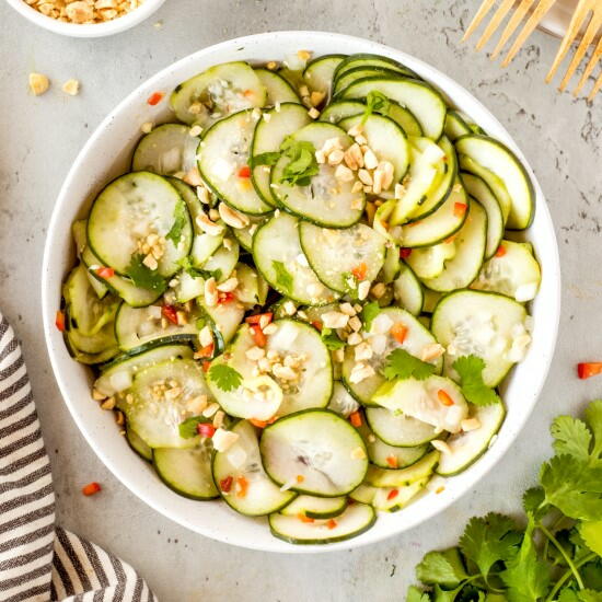 Easy Asian Inspired Cucumber Salad Easy Asian Inspired Cucumber Salad