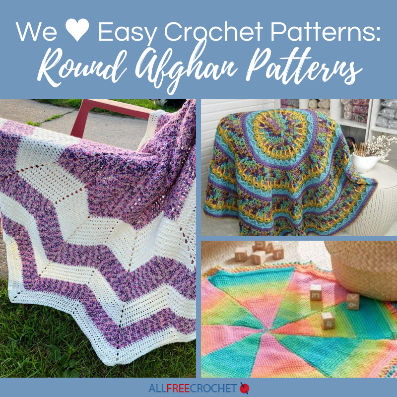 We Love Round Afghans: 12 Easy Crochet Patterns | AllFreeCrochet.com