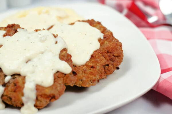 Air Fryer Chicken Fried Steak With Gravy Air Fryer Chicken Fried Steak With Gravy