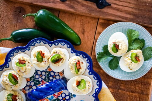 Jalapeno Popper Deviled Eggs Jalapeno Popper Deviled Eggs