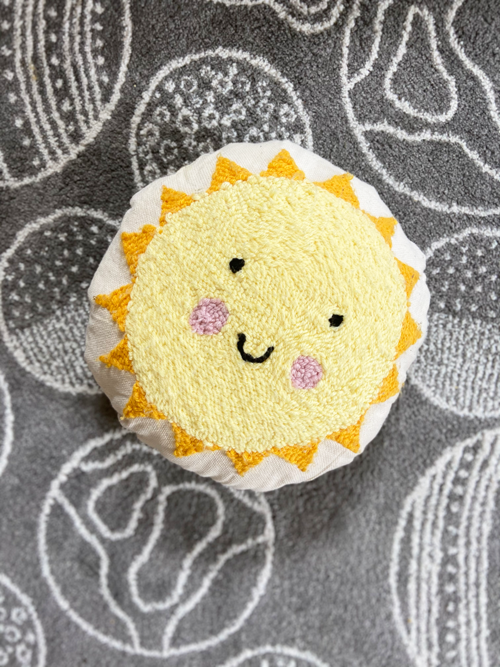 Sun Pillow Punch Needle Project Sun Pillow Punch Needle Project