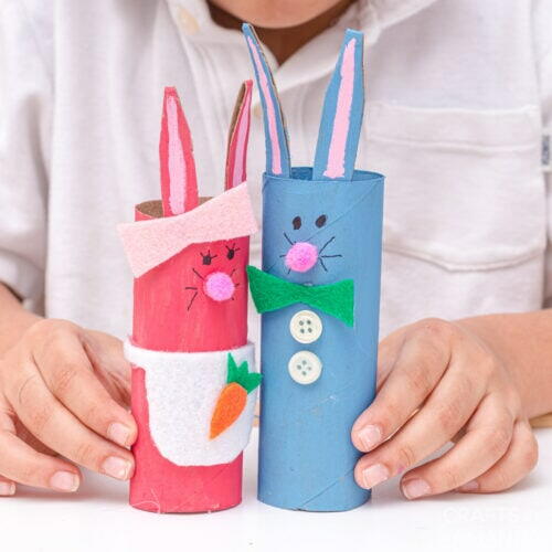 Cardboard Tube Bunny Rabbit Family Cardboard Tube Bunny Rabbit Family