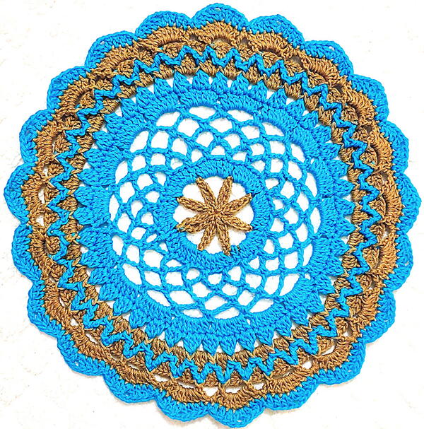 Earth Day Crochet Doily Earth Day Crochet Doily