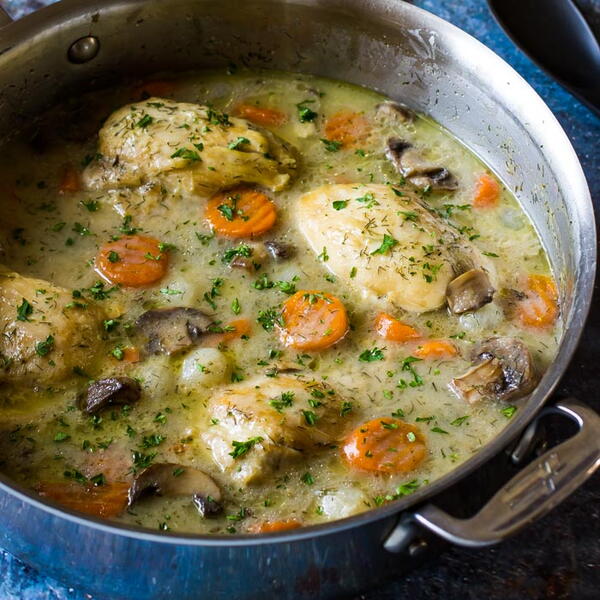 Easy Chicken Fricassee Easy Chicken Fricassee