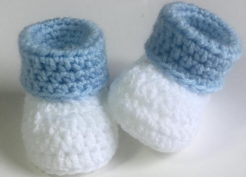 Cuffed Baby Booties Cuffed Baby Booties