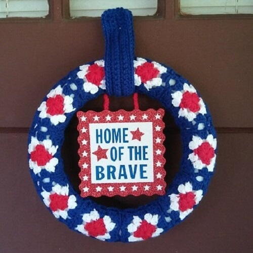 Grannys Patriotic Wreath Grannys Patriotic Wreath
