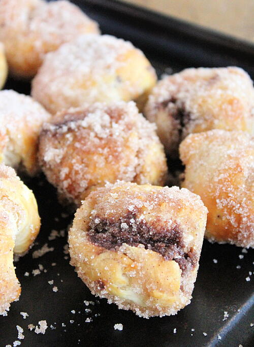Air Fryer Chocolate Stuffed Doughnuts Air Fryer Chocolate Stuffed Doughnuts