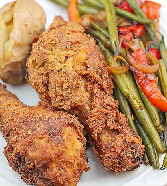 Oven Fried Buttermilk Chicken