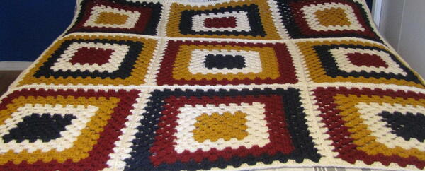 Giant Granny Square Throw Giant Granny Square Throw