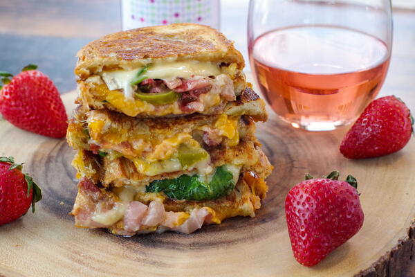 Strawberry Moscato Grilled Cheese Sandwich Strawberry Moscato Grilled Cheese Sandwich