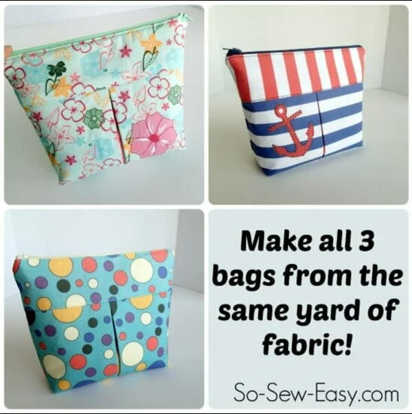 Pleated Cosmetics Bag Pattern With Spoonflower Fabric Pleated Cosmetics Bag Pattern With Spoonflower Fabric