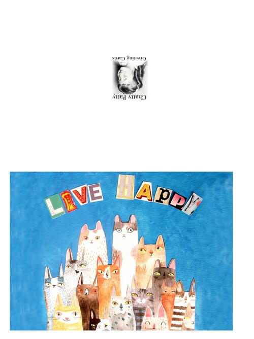 Free Printable Live Happy Greeting Card Free Printable Live Happy Greeting Card