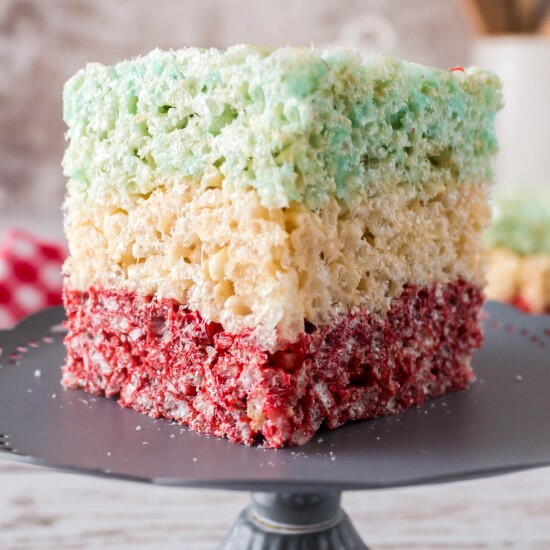 Layered Rice Krispies Squares Layered Rice Krispies Squares
