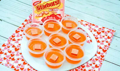 Pink Starburst Jello Shots