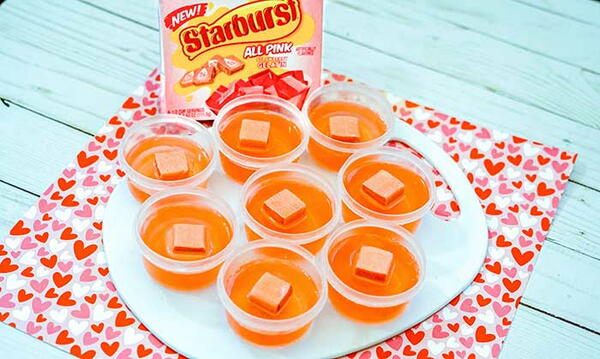 Pink Starburst Jello Shots