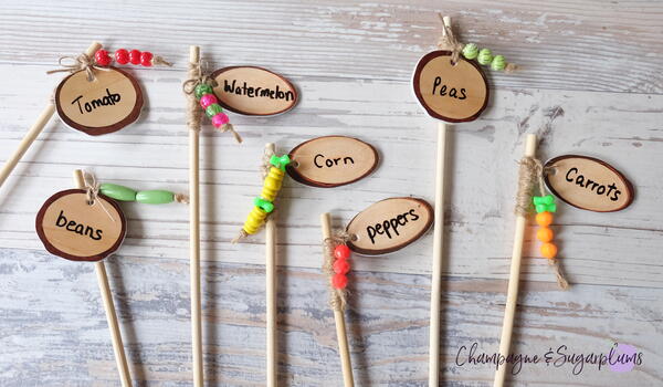 Easy Garden Markers For Kids To Make