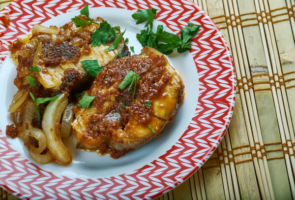 Pan Fried Tandoori Fish Tikka Pan Fried Tandoori Fish Tikka