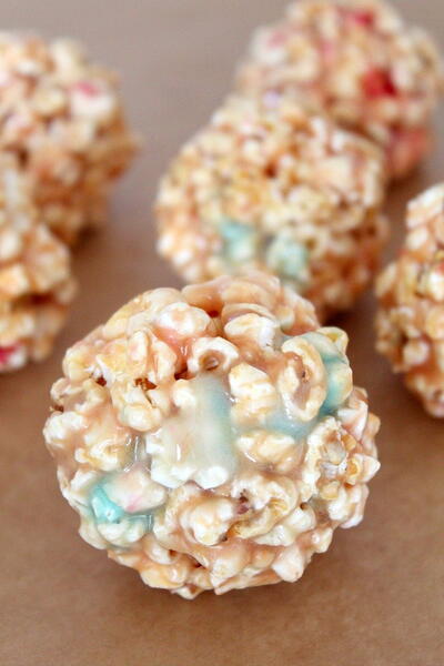 Marshmallow Popcorn Balls Marshmallow Popcorn Balls