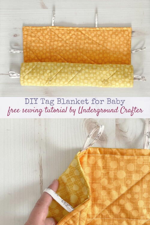 Diy Tag Blanket With Fabric Tags Diy Tag Blanket With Fabric Tags