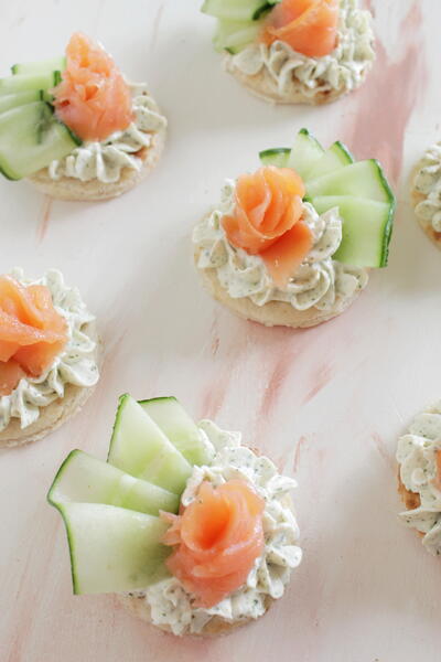Smoked Salmon Canaps With Cucumber Smoked Salmon Canapés With Cucumber