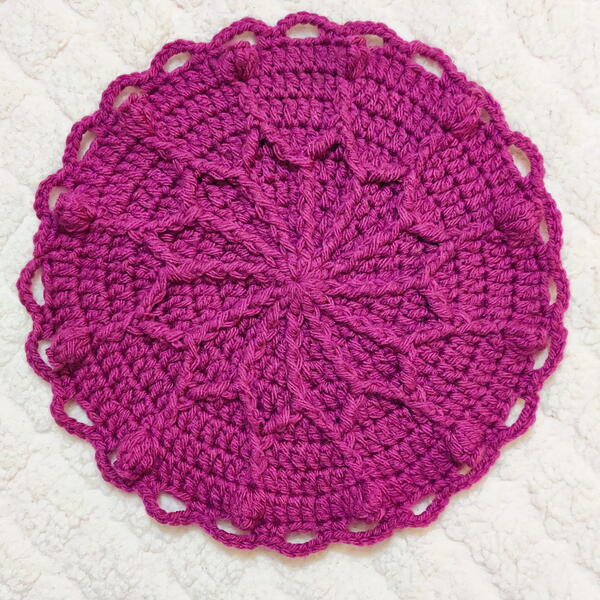 Outline Flower Crochet Potholder Outline Flower Crochet Potholder