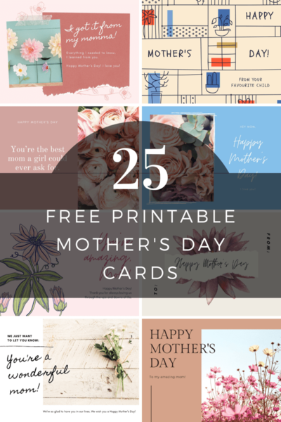 25 Free Printable Mother's Day Cards