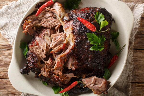 Traditional Pernil Asado roasted Pork Shoulder Traditional Pernil Asado (roasted Pork Shoulder)