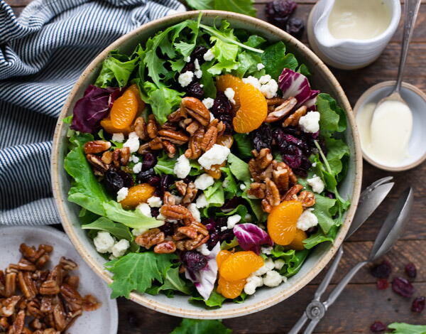 House Salad With Candied Pecans House Salad With Candied Pecans