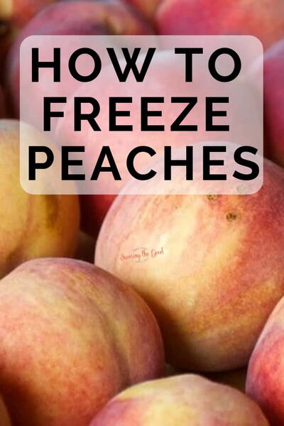 How To Freeze Peaches