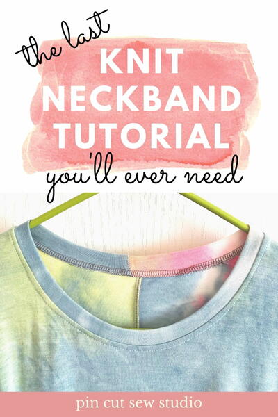 How To Sew A T-shirt Style Neckband How To Sew A T-shirt Style Neckband