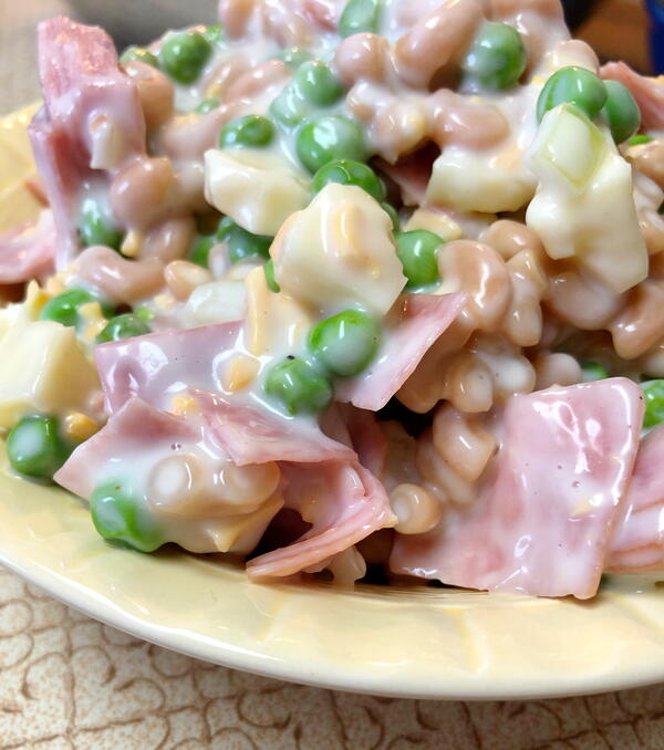 Creamy Legume Pasta Ham Salad Creamy Legume Pasta Ham Salad