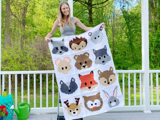 Woodland Animals Baby Blanket Woodland Animals Baby Blanket