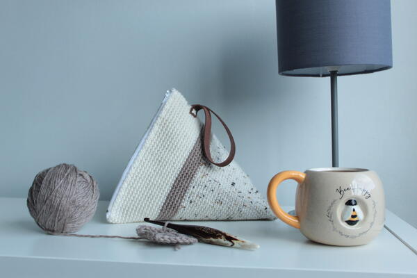 Wedge Crochet Project Bag Wedge Crochet Project Bag