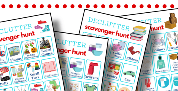Decluttering Scavenger Hunt Decluttering Scavenger Hunt