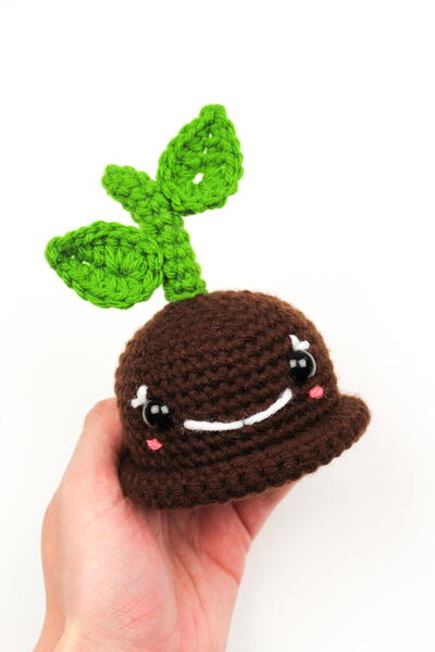 Free Crochet Sprouting Sapling Plant Pattern Free Crochet Sprouting Sapling Plant Pattern