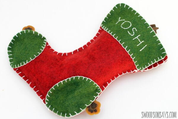 Felt Christmas Stocking Dog Toy Felt Christmas Stocking Dog Toy