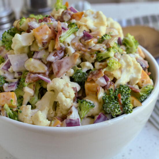 Broccoli Cauliflower Salad Broccoli Cauliflower Salad