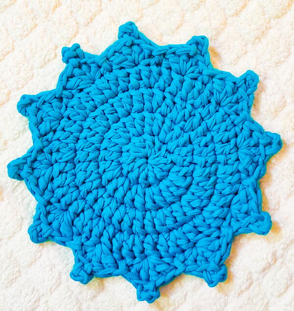 Tshirt Yarn Crochet Trivet Potholder Tshirt Yarn Crochet Trivet Potholder