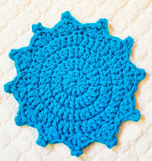 Tshirt Yarn Crochet Trivet Potholder Tshirt Yarn Crochet Trivet Potholder