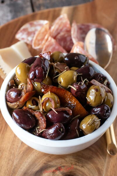 Warm Olives Appetizer