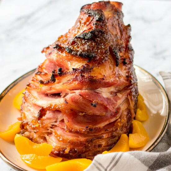 Peach Glazed Spiral Ham Peach Glazed Spiral Ham