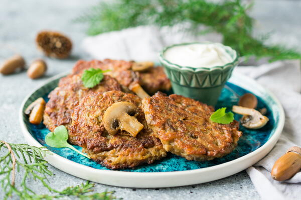 Mushroom Fritters Mushroom Fritters