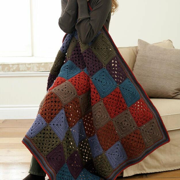 Colorful Autumn Granny Afghan Colorful Autumn Granny Afghan