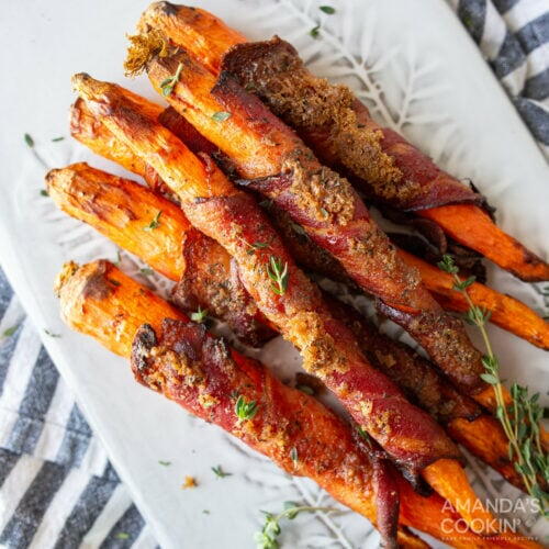 Air Fryer Bacon Wrapped Carrots Air Fryer Bacon Wrapped Carrots