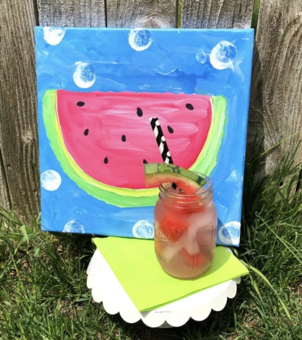 Watermelon Canvas Painting Watermelon Canvas Painting